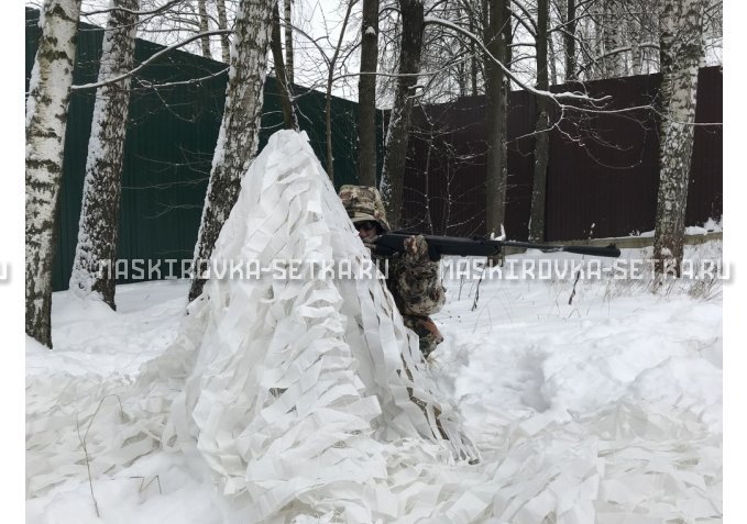 Маскировочная сеть МКТ-2С Снег 3х3 м – купить по цене 2100 руб. в интернет-магазине в городе Астрахань картинка 2